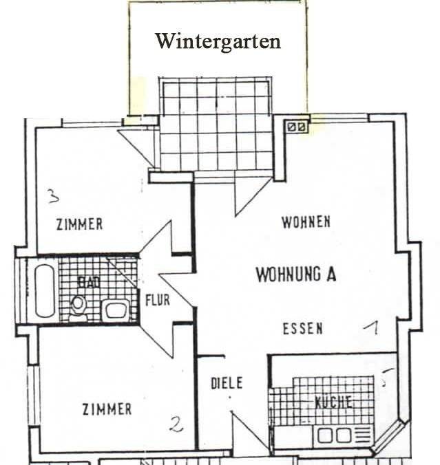 Lichterfelde: 3-Zimmer-Wohnung mit Wintergarten, ca. 120 m² Garten zur alleinigen Nutzung, Kamin & Stellplatz – Bild 22