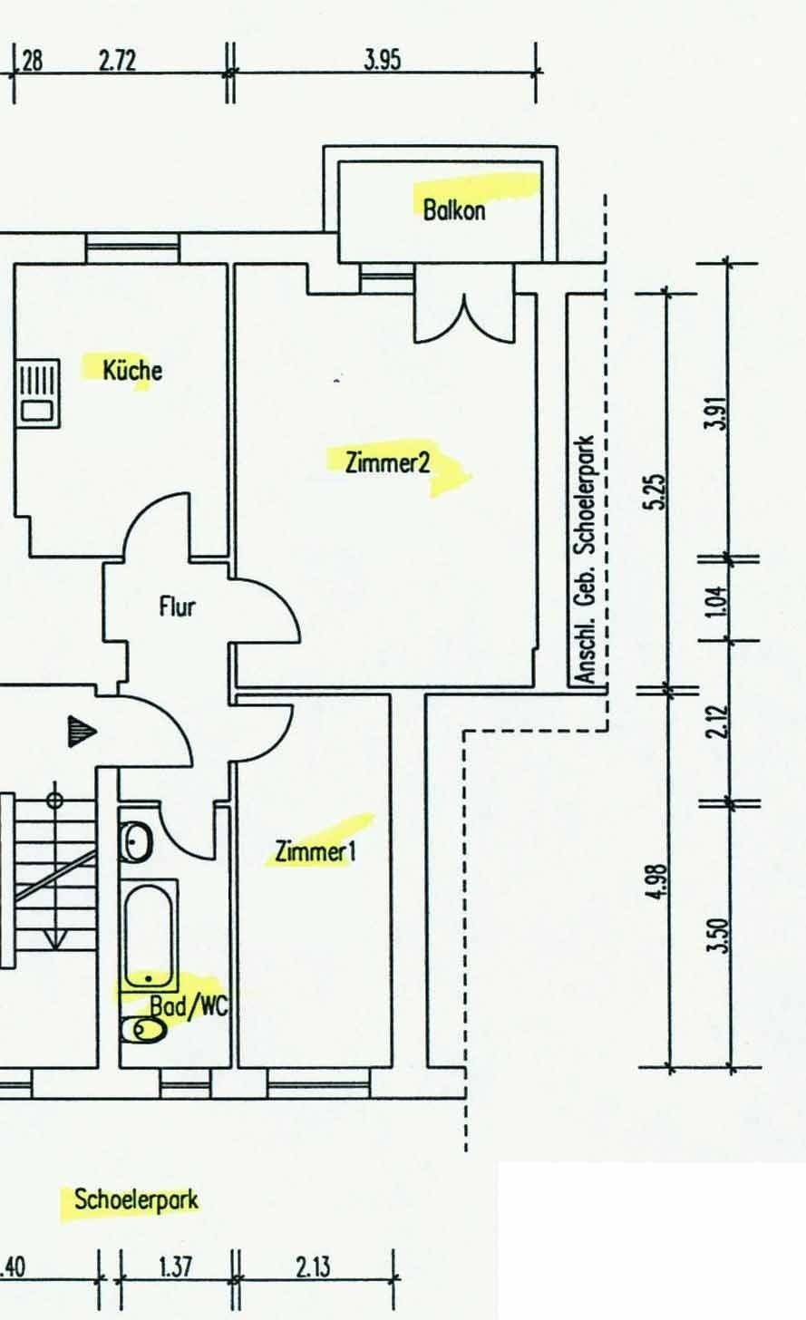 Wilmersdorf am Volkspark: 2-Zimmer-Altbau mit Südbalkon direkt am Schoelerpark – Bild 18